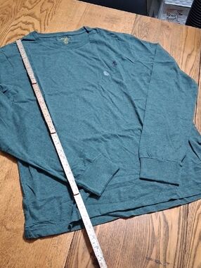 Ralph Lauren Polo Men Shirt XL EXTRA Large GREEN HEATHER NEW COTTON Long Sleeves